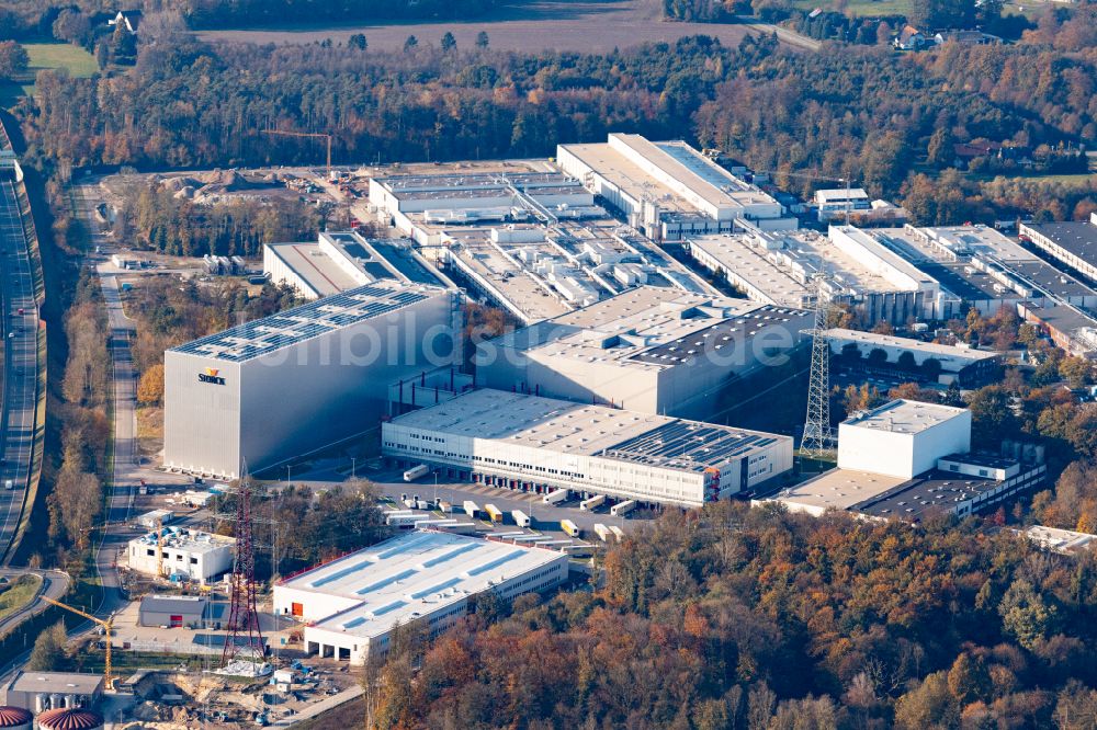 Halle (Westfalen) von oben - Werksgelände Condetta GmbH & Co. KG Storck Industrie-Service in Halle (Westfalen) im Bundesland Nordrhein-Westfalen, Deutschland