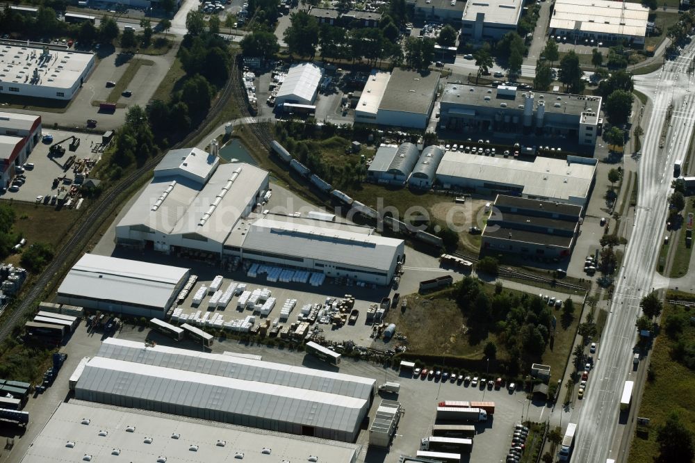 Luftaufnahme Braunschweig - Werksgelände der Condor Compounds GmbH an der Hansestraße in Braunschweig im Bundesland Niedersachsen