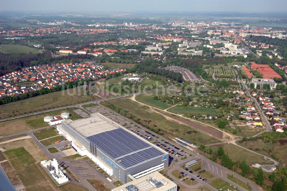 Luftbild FRANKFURT / ODER - Werksgelände der Conergy SolarModule in Frankfurt / Oder