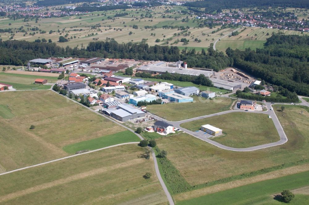 Marxzell von oben - Werksgelände der corthum Nordschwarzwald GmbH - corthum Erdenwerk im Ortsteil Pfaffenrot in Marxzell im Bundesland Baden-Württemberg