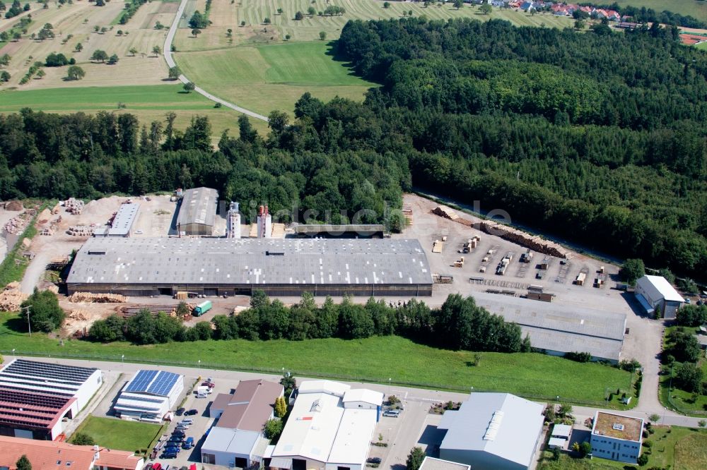 Luftaufnahme Marxzell - Werksgelände der corthum Nordschwarzwald GmbH - corthum Erdenwerk im Ortsteil Pfaffenrot in Marxzell im Bundesland Baden-Württemberg