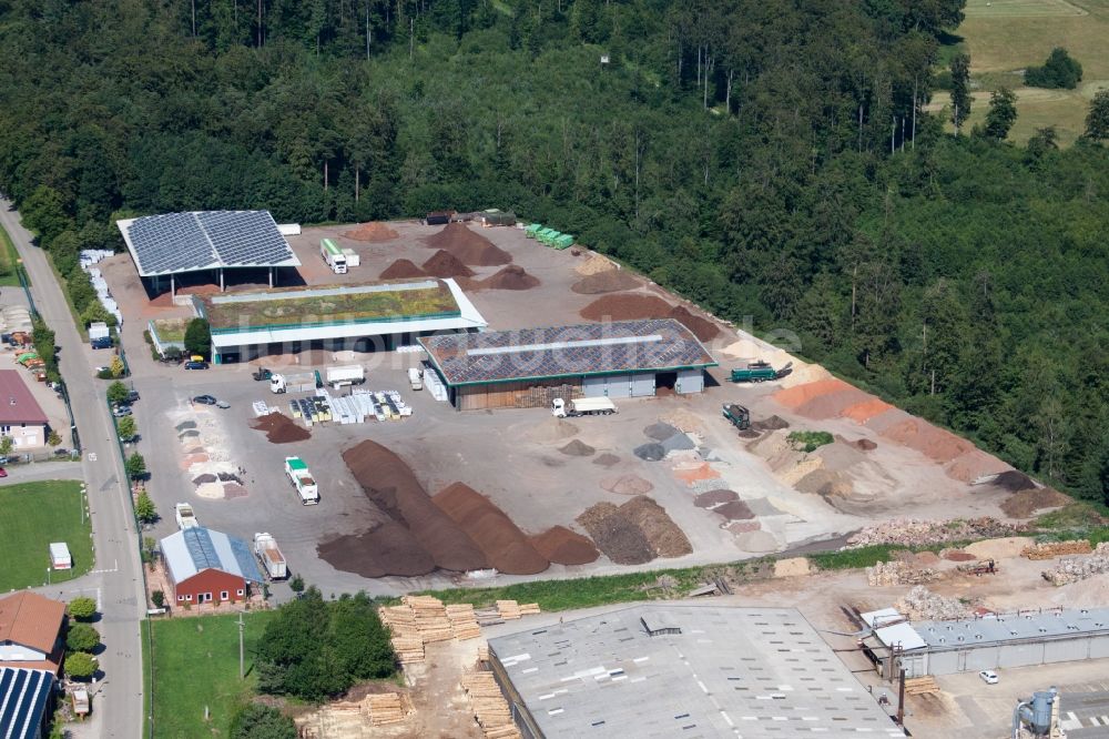 Luftbild Marxzell - Werksgelände der corthum Nordschwarzwald GmbH - corthum Erdenwerk im Ortsteil Pfaffenrot in Marxzell im Bundesland Baden-Württemberg