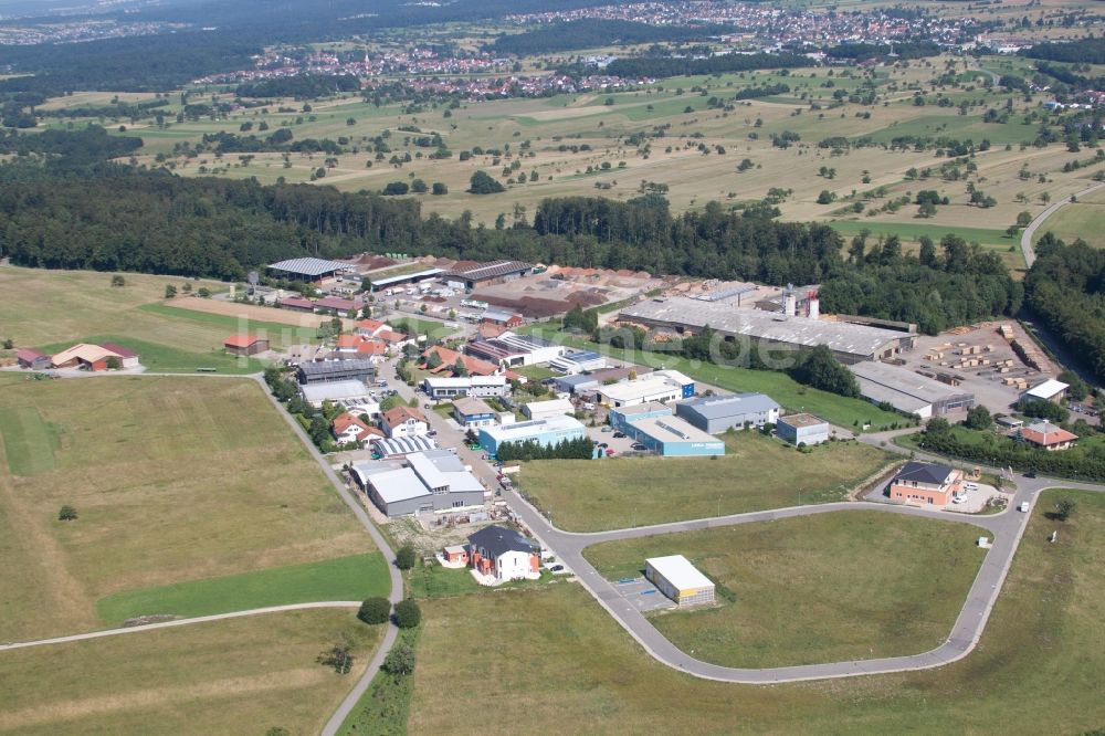 Luftaufnahme Marxzell - Werksgelände der corthum Nordschwarzwald GmbH - corthum Erdenwerk im Ortsteil Pfaffenrot in Marxzell im Bundesland Baden-Württemberg