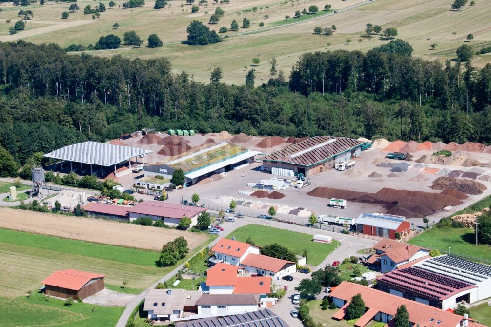 Luftbild Marxzell - Werksgelände der corthum Nordschwarzwald GmbH - corthum Erdenwerk im Ortsteil Pfaffenrot in Marxzell im Bundesland Baden-Württemberg