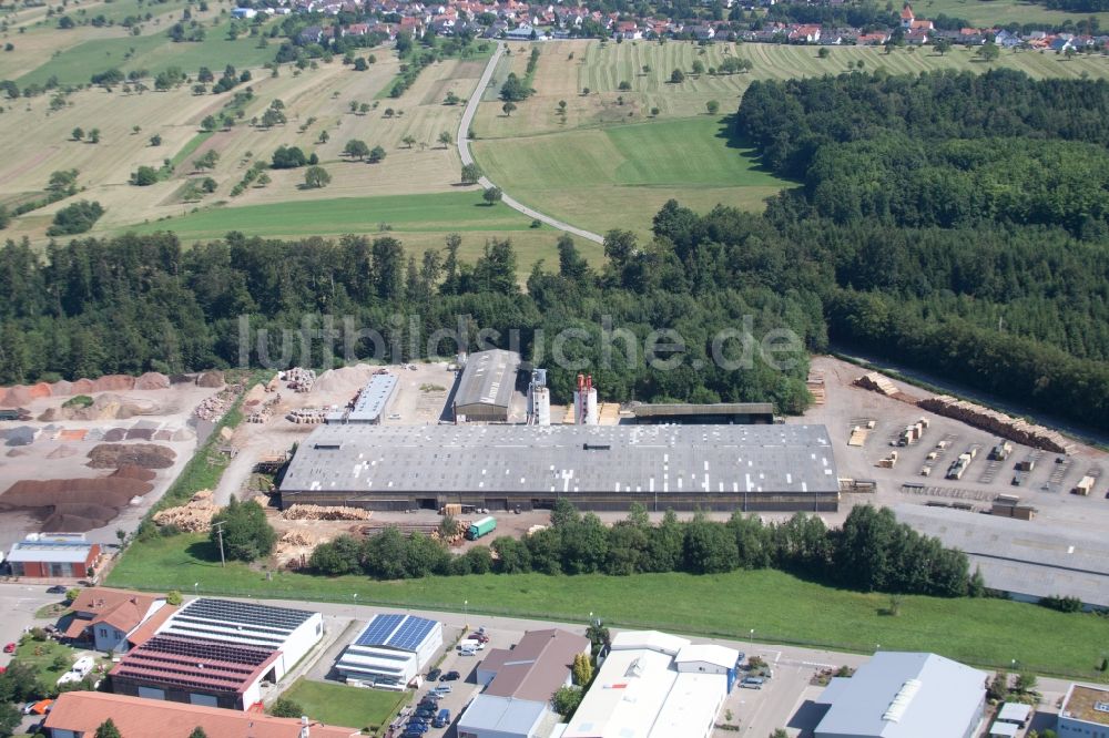 Luftaufnahme Marxzell - Werksgelände der corthum Nordschwarzwald GmbH - corthum Erdenwerk im Ortsteil Pfaffenrot in Marxzell im Bundesland Baden-Württemberg