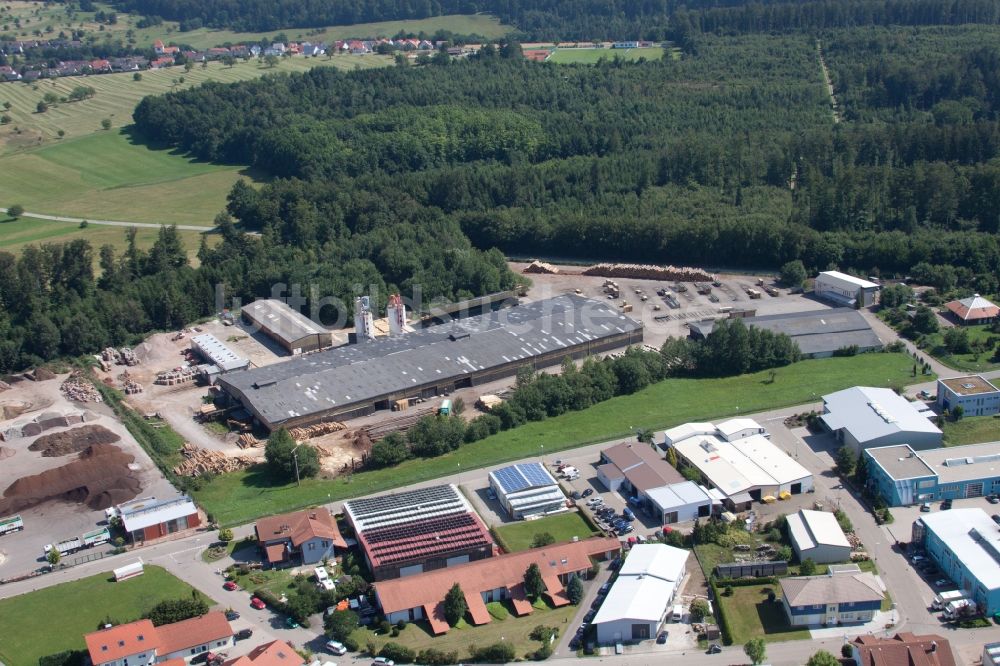 Luftbild Marxzell - Werksgelände der corthum Nordschwarzwald GmbH - corthum Erdenwerk im Ortsteil Pfaffenrot in Marxzell im Bundesland Baden-Württemberg