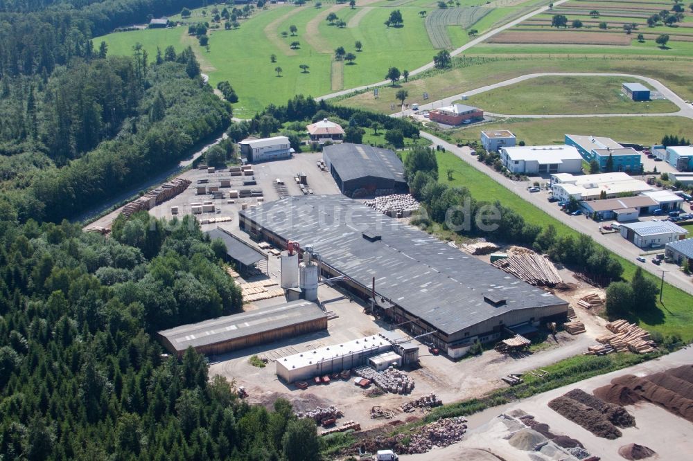 Marxzell von oben - Werksgelände der corthum Nordschwarzwald GmbH - corthum Erdenwerk im Ortsteil Pfaffenrot in Marxzell im Bundesland Baden-Württemberg