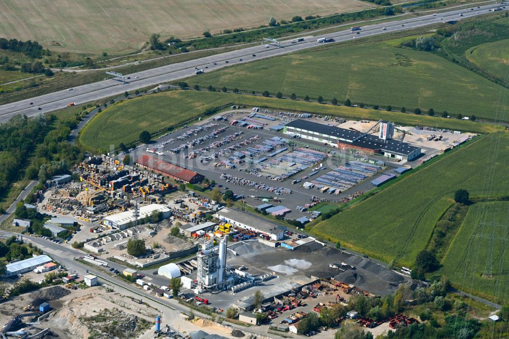 Wandlitz aus der Vogelperspektive: Werksgelände der Dachziegelwerke Nelskamp GmbH in Schönerlinde im Bundesland Brandenburg, Deutschland