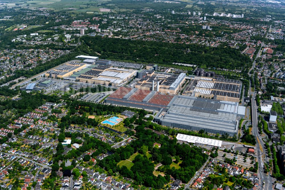 Luftaufnahme Bremen - Werksgelände der Daimler AG Mercedes-Benz Werk in Bremen, Deutschland