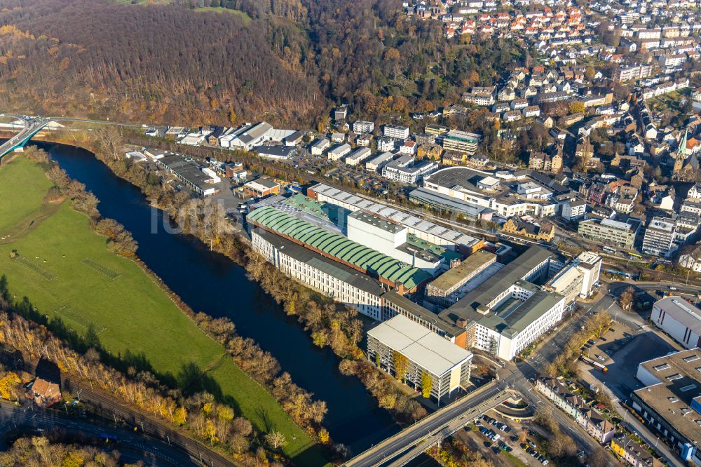 Luftbild Wetter (Ruhr) - Werksgelände der Demag Cranes & Components GmbH im Ortsteil Volmarstein in Wetter (Ruhr) im Bundesland Nordrhein-Westfalen, Deutschland