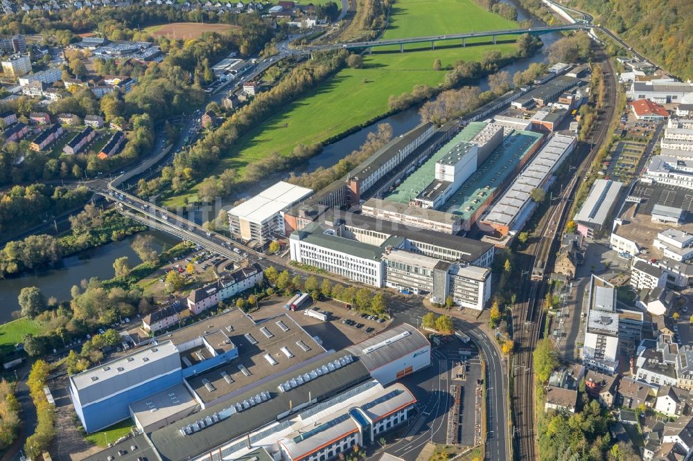 Wetter (Ruhr) aus der Vogelperspektive: Werksgelände der Demag Cranes & Components GmbH an der Ruhrstraße im Ortsteil Volmarstein in Wetter (Ruhr) im Bundesland Nordrhein-Westfalen, Deutschland