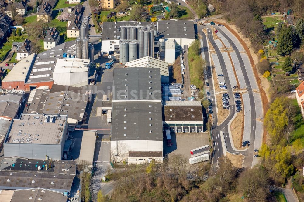 Herdecke von oben - Werksgelände der der Dörkengroup an der Wetterstraße im Ortsteil Westende in Herdecke im Bundesland Nordrhein-Westfalen