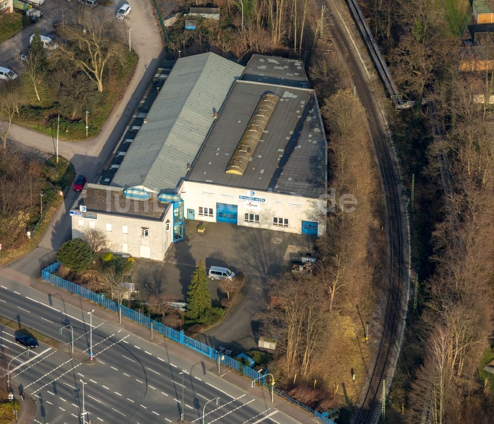 Luftaufnahme Herne - Werksgelände der der Dynamo-Werk Elektrotechnik GmbH & Co.KG an der Dorstener Straße in Herne im Bundesland Nordrhein-Westfalen, Deutschland