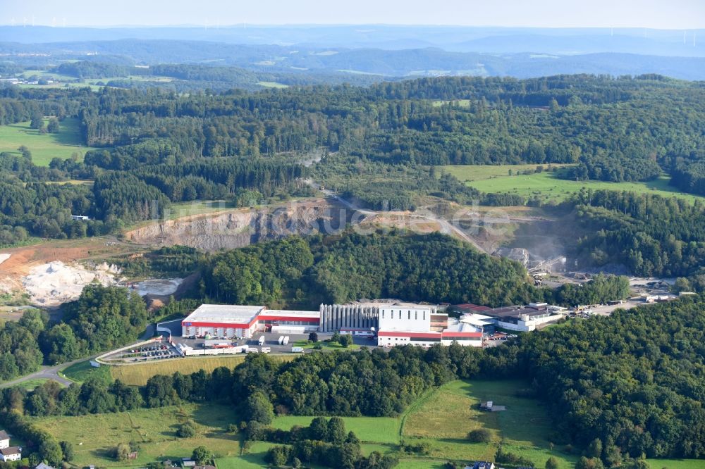 Luftaufnahme Greifenstein - Werksgelände der der GGK GmbH & Co. KG und der West-Chemie GmbH & Co. KG an der Gerhard-Grün-Straße in Greifenstein im Bundesland Hessen, Deutschland