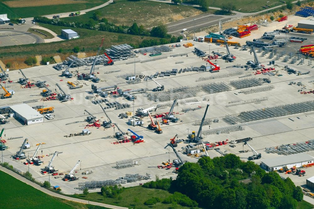 Luftbild Ehingen (Donau) - Werksgelände der der Liebherr-Werk Ehingen GmbH in Ehingen (Donau) im Bundesland Baden-Württemberg, Deutschland