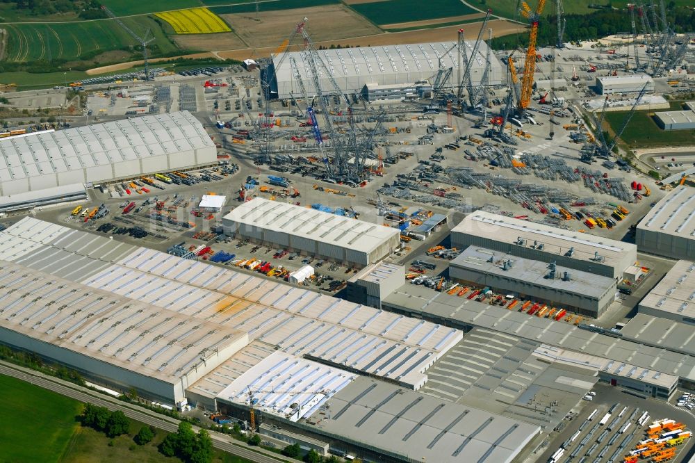 Luftbild Ehingen (Donau) - Werksgelände der der Liebherr-Werk Ehingen GmbH in Ehingen (Donau) im Bundesland Baden-Württemberg, Deutschland