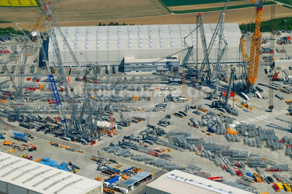 Ehingen (Donau) von oben - Werksgelände der der Liebherr-Werk Ehingen GmbH in Ehingen (Donau) im Bundesland Baden-Württemberg, Deutschland