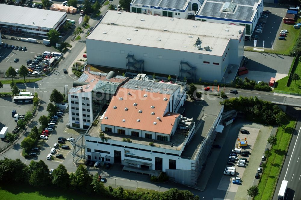 Luftbild Bayreuth - Werksgelände der der Purrucker GmbH & Co. KG an der Bindlacher Straße im Ortsteil Ruh in Bayreuth im Bundesland Bayern, Deutschland