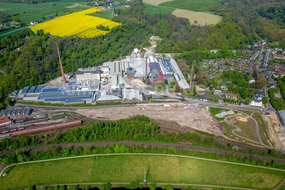 Luftaufnahme Bochum - Werksgelände der der P-D Refractories GmbH an der Dr.-C.-Otto-Straße 222 in Bochum im Bundesland Nordrhein-Westfalen - NRW, Deutschland