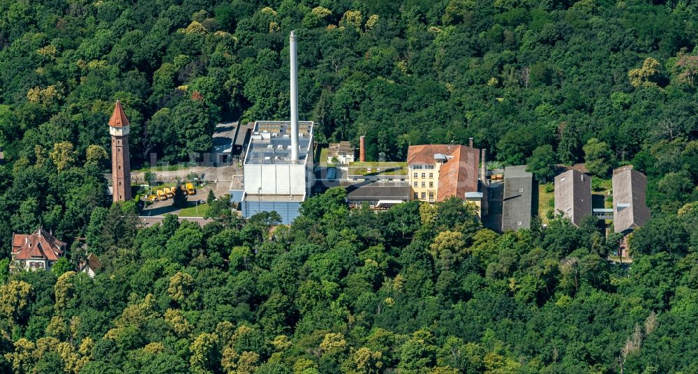 Luftbild Karlsruhe - Werksgelände der der Staatlichen Majolika Keramik Manufaktur in Karlsruhe im Bundesland Baden-Württemberg, Deutschland