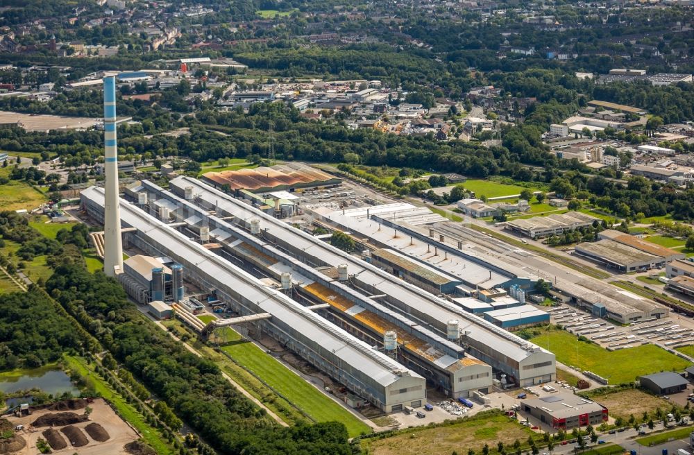 Luftbild Essen - Werksgelände der der TRIMET Aluminium SE an der Aluminiumallee in Essen im Bundesland Nordrhein-Westfalen - NRW, Deutschland