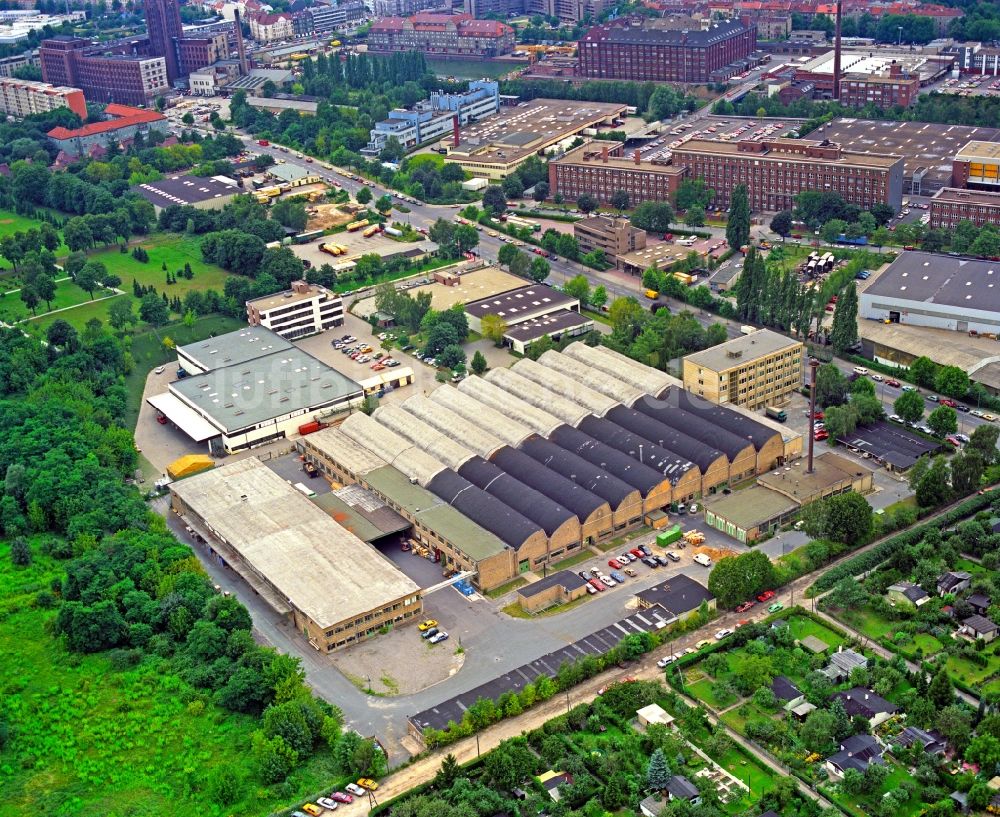 Luftbild Berlin - Werksgelände der an der Ullsteinstraße im Ortsteil Tempelhof in Berlin, Deutschland