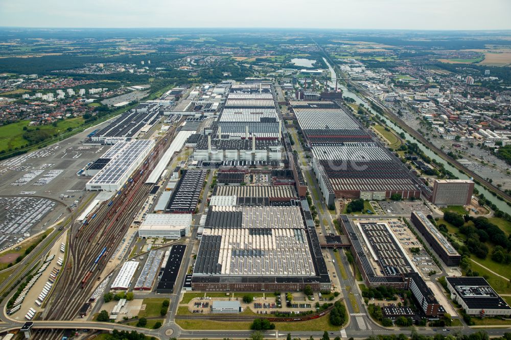 Luftbild Wolfsburg - Werksgelände der der VW VOLKSWAGEN AG in Wolfsburg im Bundesland Niedersachsen, Deutschland