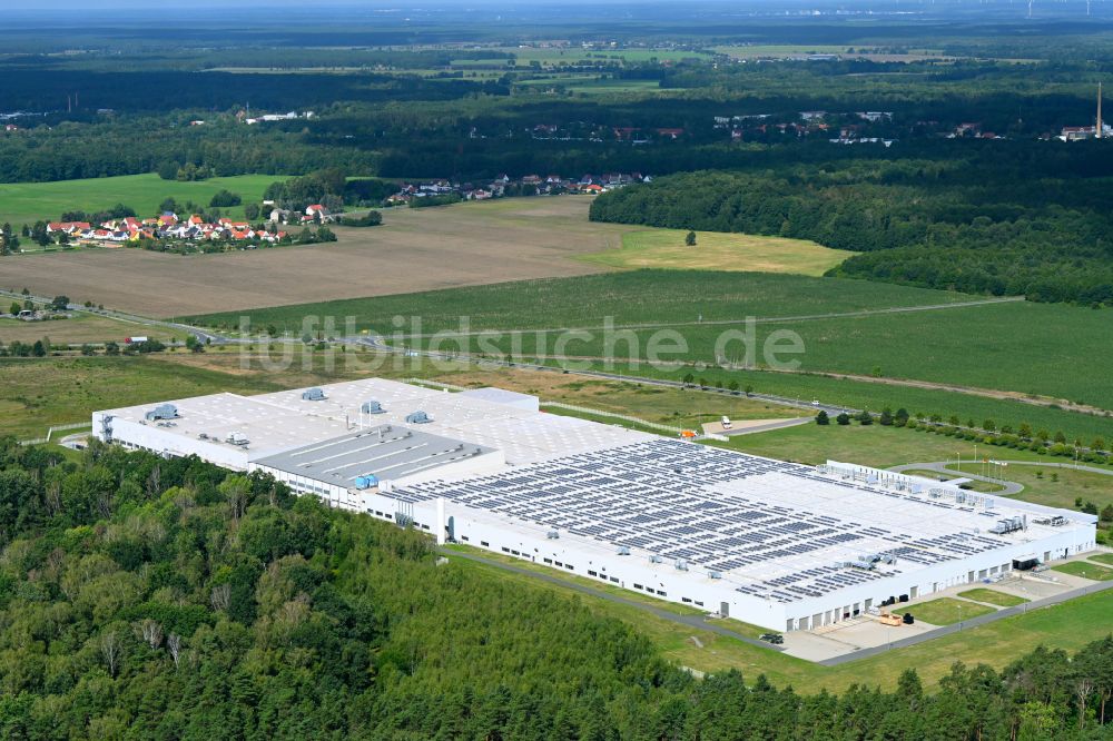 Luftbild Bernsdorf - Werksgelände der TD Deutsche Klimakompressor GmbH in Bernsdorf im Bundesland Sachsen, Deutschland