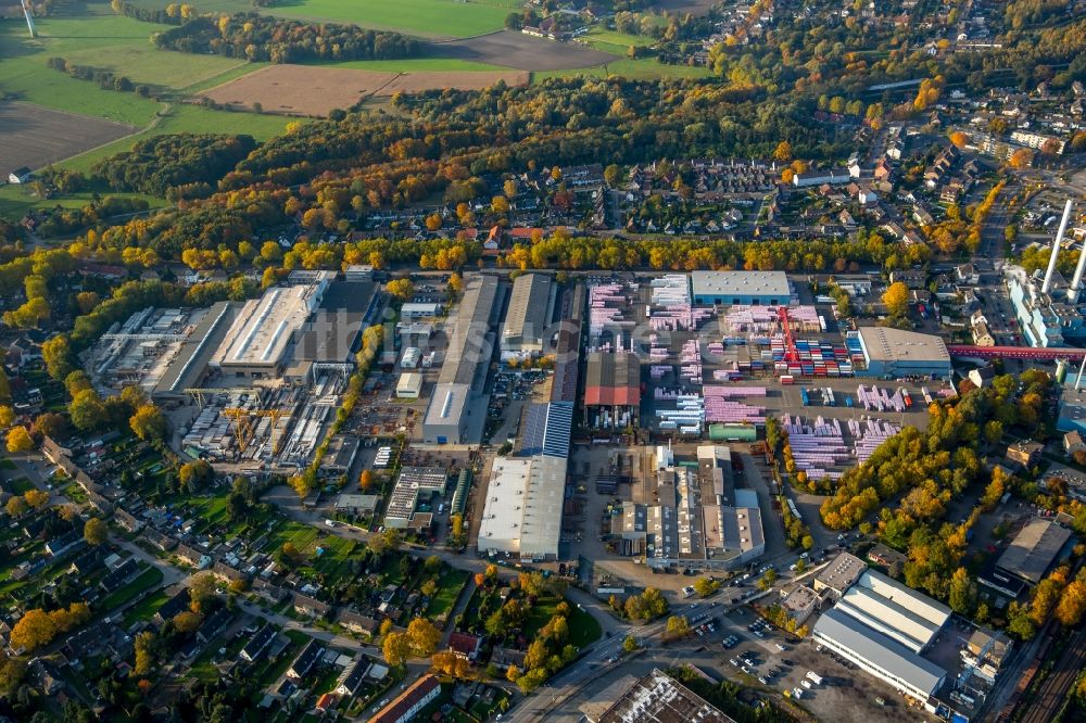 Gladbeck aus der Vogelperspektive: Werksgelände der DEUTSCHE ROCKWOOL Mineralwoll GmbH & Co. OHG in Gladbeck im Bundesland Nordrhein-Westfalen