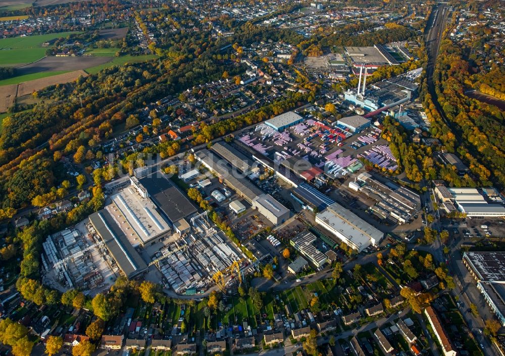 Gladbeck von oben - Werksgelände der DEUTSCHE ROCKWOOL Mineralwoll GmbH & Co. OHG in Gladbeck im Bundesland Nordrhein-Westfalen