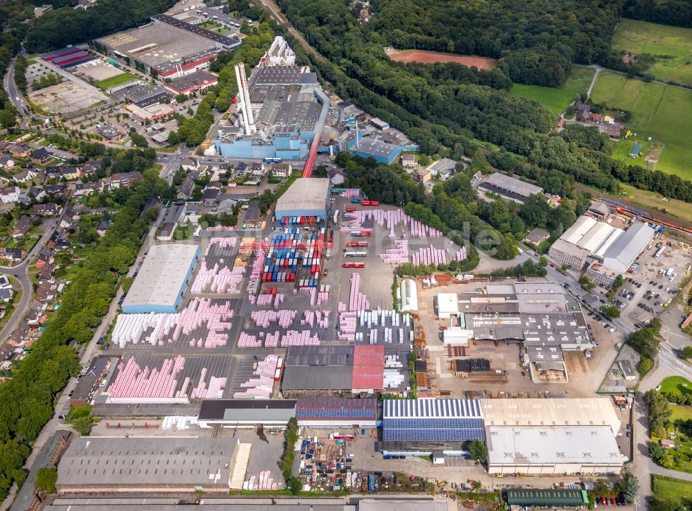 Gladbeck aus der Vogelperspektive: Werksgelände der DEUTSCHE ROCKWOOL Mineralwoll GmbH & Co. OHG in Gladbeck im Bundesland Nordrhein-Westfalen