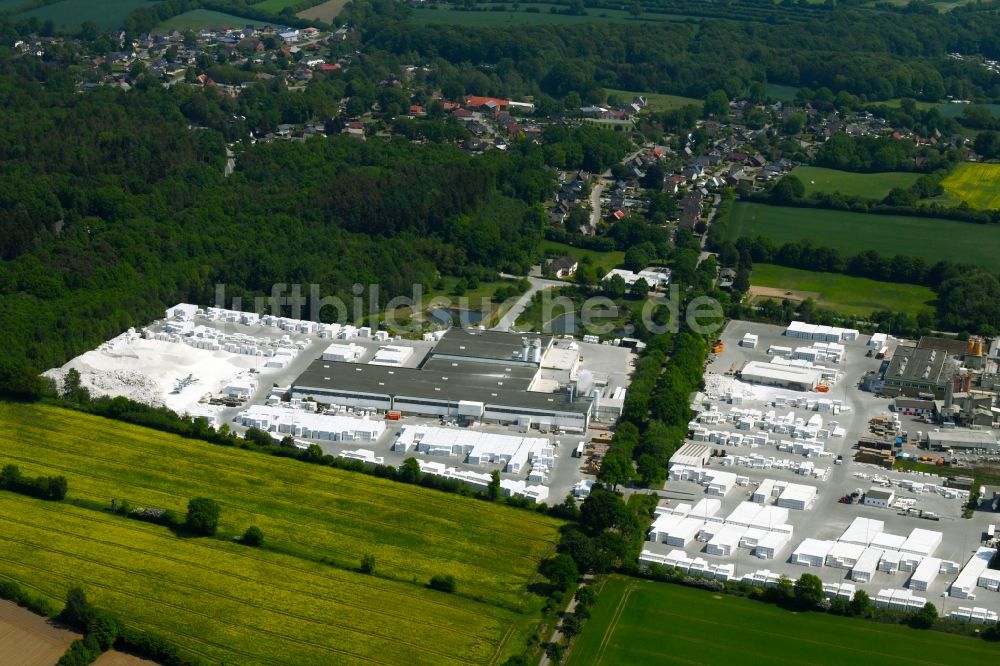 Wittenborn von oben - Werksgelände der H+H Deutschland GmbH in Wittenborn im Bundesland Schleswig-Holstein, Deutschland