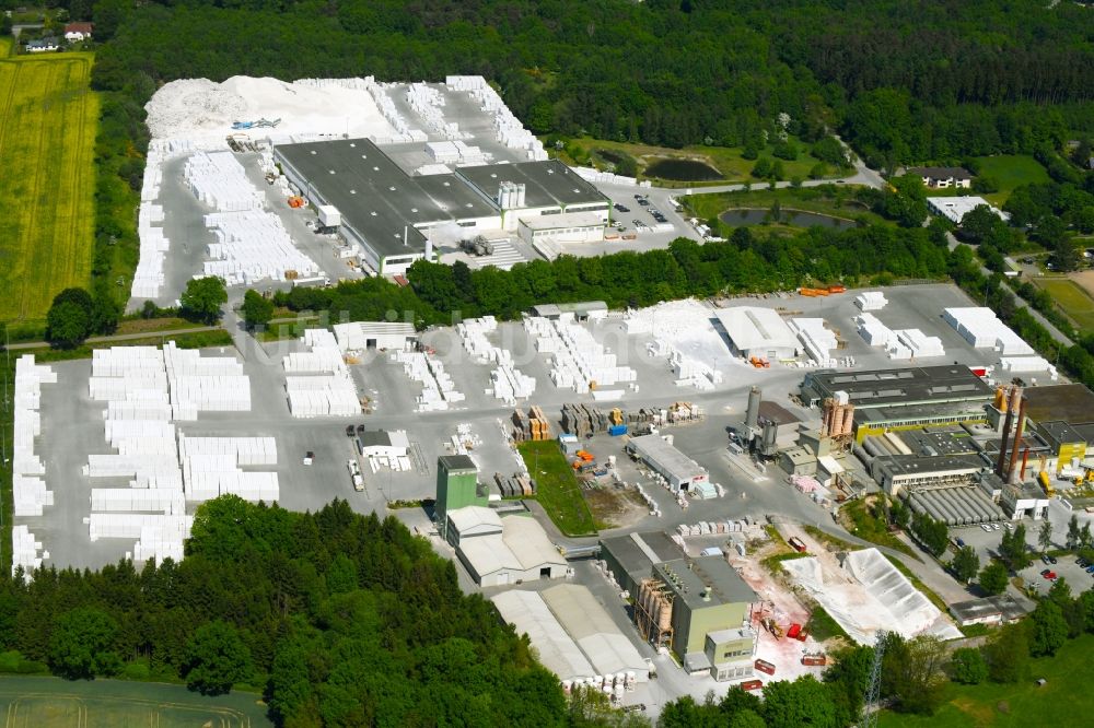 Wittenborn von oben - Werksgelände der H+H Deutschland GmbH in Wittenborn im Bundesland Schleswig-Holstein, Deutschland