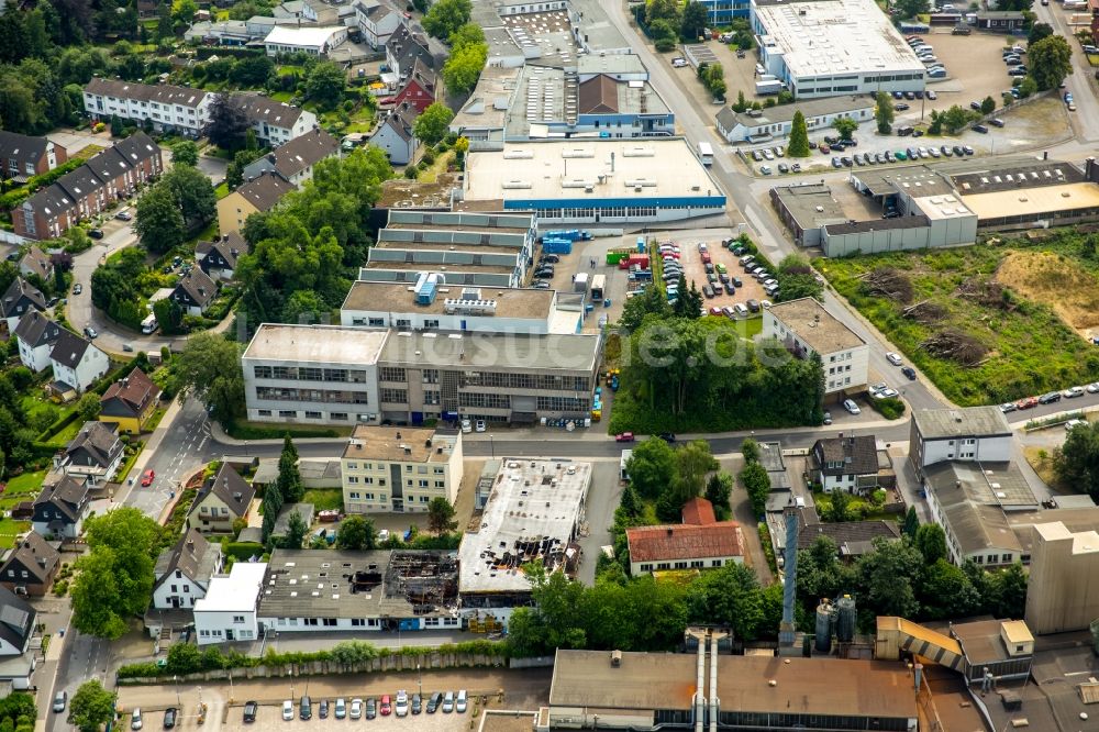 Heiligenhaus von oben - Werksgelände der Dietrich Lüttgens GmbH & Co. KG Hasselbecker Straße in Heiligenhaus im Bundesland Nordrhein-Westfalen