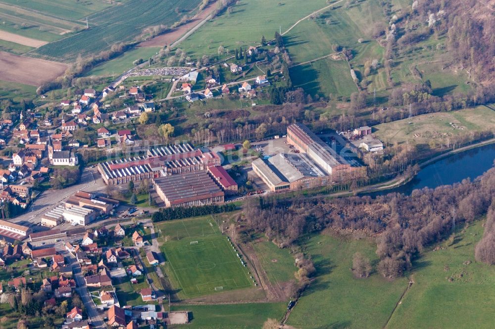 Luftbild Oberbronn - Werksgelände der De Dietrich Process Systems in Oberbronn in Grand Est, Frankreich