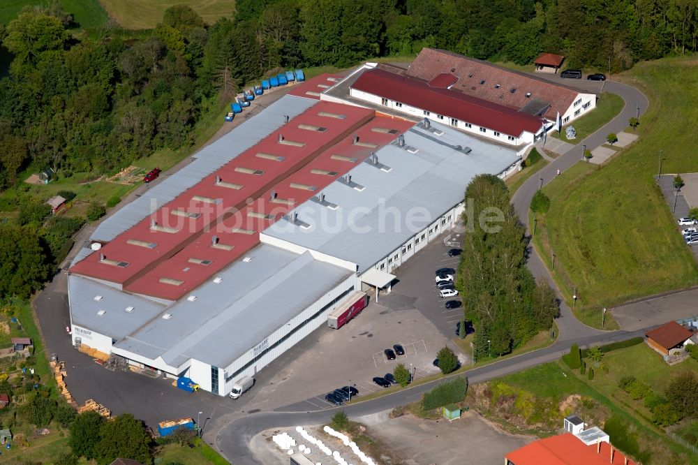 Schöntal aus der Vogelperspektive: Werksgelände der DLK Ventilatoren GmbH in der Ziegeleistraße in Schöntal im Bundesland Baden-Württemberg, Deutschland