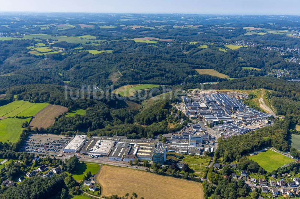 Luftaufnahme Ennepetal - Werksgelände der dormakaba Deutschland am DORMA Platz in Ennepetal im Bundesland Nordrhein-Westfalen - NRW, Deutschland