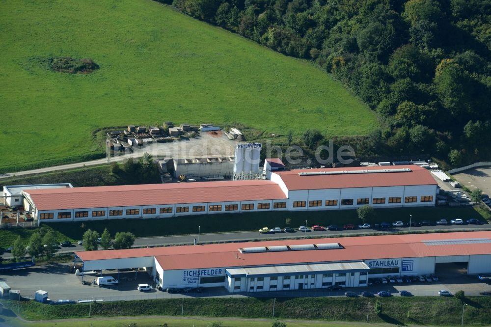 Geisleden aus der Vogelperspektive: Werksgelände der Dreiling Maschinenbau GmbH in der Heuthener Straße in Geisleden im Bundesland Thüringen