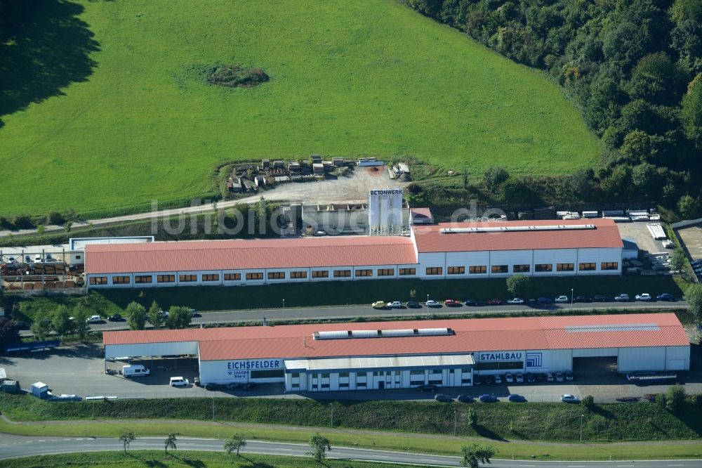 Luftbild Geisleden - Werksgelände der Dreiling Maschinenbau GmbH in der Heuthener Straße in Geisleden im Bundesland Thüringen