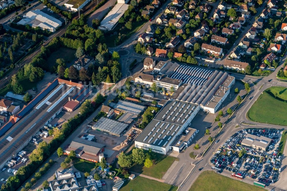 Schopfheim von oben - Werksgelände der DREISTERN GmbH & Co. KG an der Hohe-Flum-Straße in Schopfheim im Bundesland Baden-Württemberg, Deutschland