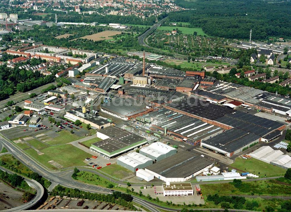 Luftbild Hanau / Hessen - Werksgelände der DUNLOP GmbH an der Dunlopstraße 2 in 63450 Hanau. (Tel.: 06181-6801).