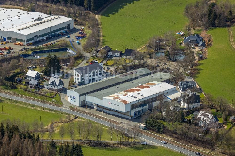 Luftbild Erndtebrück - Werksgelände der EEW Pipe Production Erndtebrueck GmbH in Erndtebrück im Bundesland Nordrhein-Westfalen, Deutschland