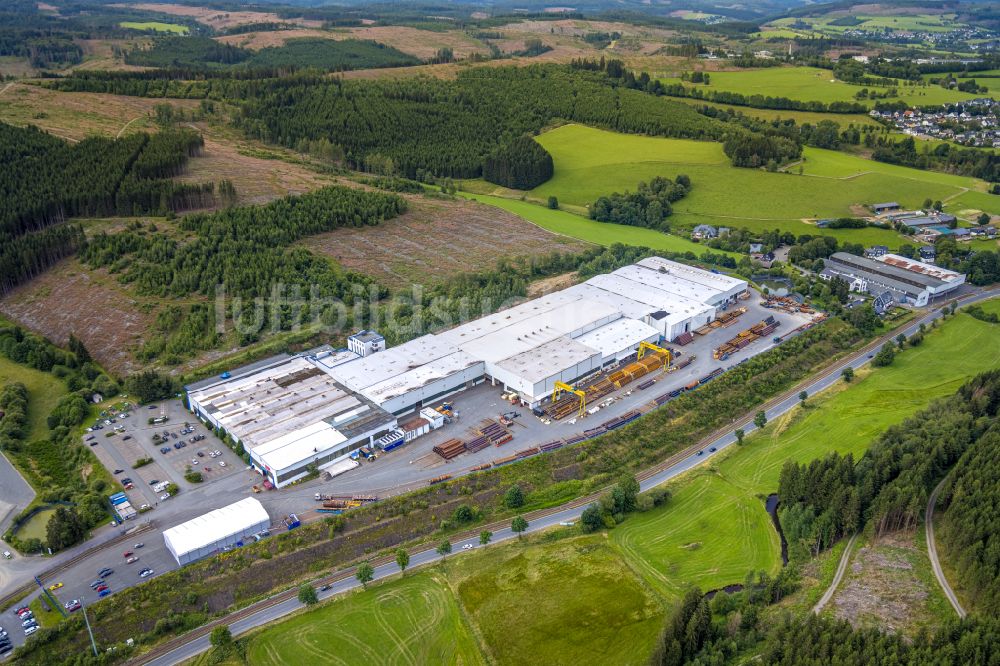 Luftbild Erndtebrück - Werksgelände der EEW Pipe Production Erndtebrueck GmbH in Erndtebrück im Bundesland Nordrhein-Westfalen, Deutschland