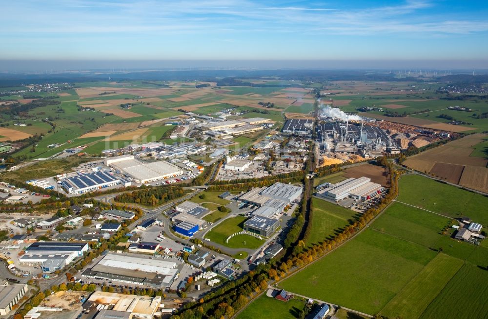 Luftbild Brilon - Werksgelände der Egger Holzwerkstoffe Brilon GmbH & Co. KG in Brilon im Bundesland Nordrhein-Westfalen