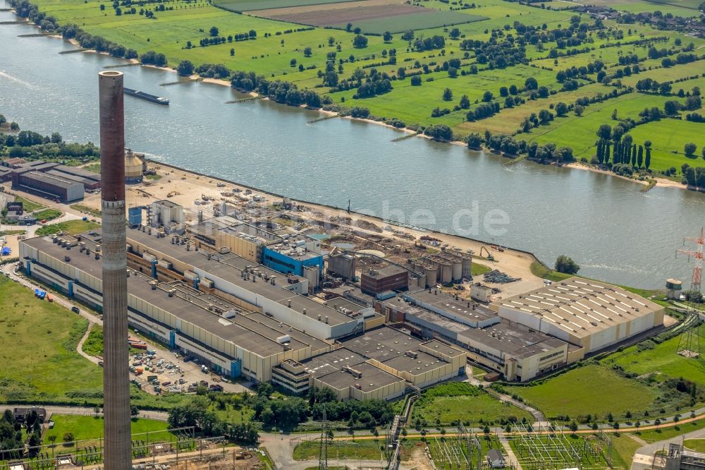 Duisburg von oben - Werksgelände der ehemaligen Papierfabrik Norske Skog und der Papierfabrik Haindl im Ortsteil Walsum in Duisburg im Bundesland Nordrhein-Westfalen - NRW, Deutschland