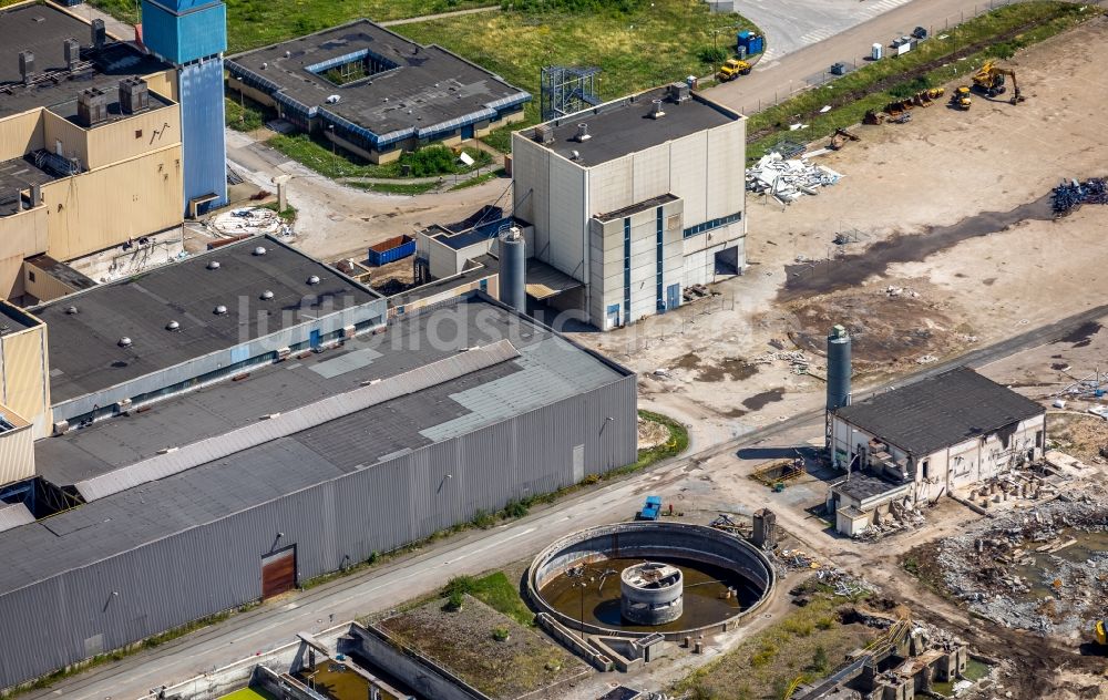 Luftbild Duisburg - Werksgelände der ehemaligen Papierfabrik Norske Skog und der Papierfabrik Haindl im Ortsteil Walsum in Duisburg im Bundesland Nordrhein-Westfalen - NRW, Deutschland