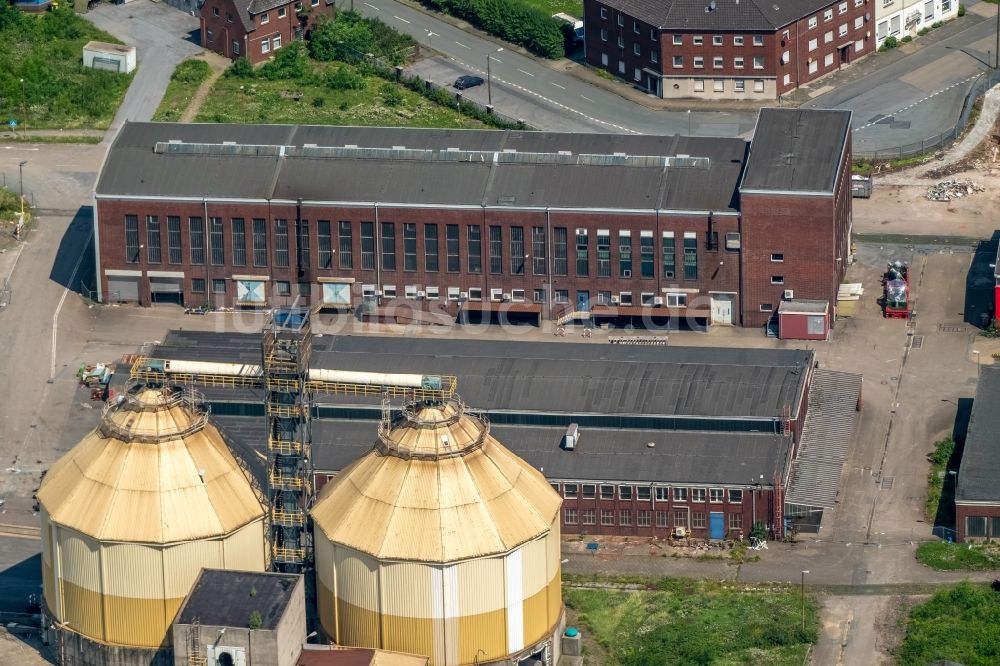 Duisburg von oben - Werksgelände der ehemaligen Papierfabrik Norske Skog und der Papierfabrik Haindl im Ortsteil Walsum in Duisburg im Bundesland Nordrhein-Westfalen - NRW, Deutschland