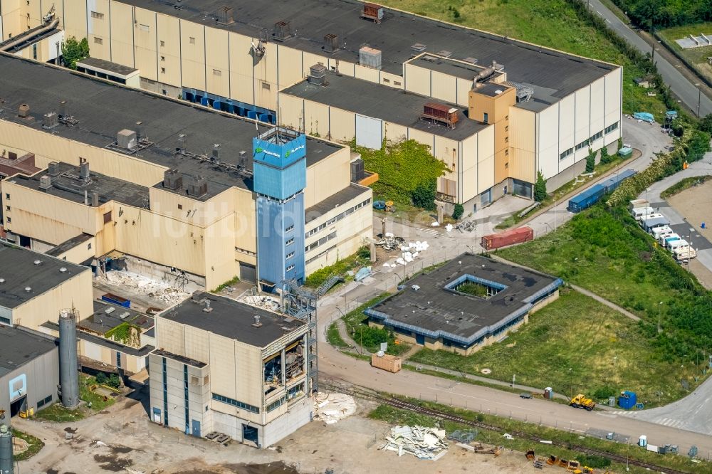 Luftbild Duisburg - Werksgelände der ehemaligen Papierfabrik Norske Skog und der Papierfabrik Haindl im Ortsteil Walsum in Duisburg im Bundesland Nordrhein-Westfalen - NRW, Deutschland