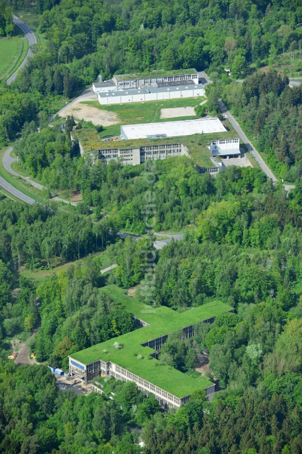 Luftaufnahme Lübeck - Werksgelände der Erasmi & Carstens GmbH & Co. KG in Lübeck im Bundesland Schleswig-Holstein