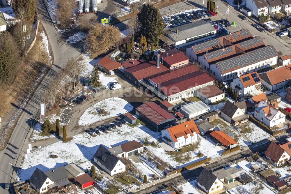 Luftbild Moosburg an der Isar - Werksgelände Ernst Pracher GmbH in Moosburg an der Isar im Bundesland Bayern, Deutschland